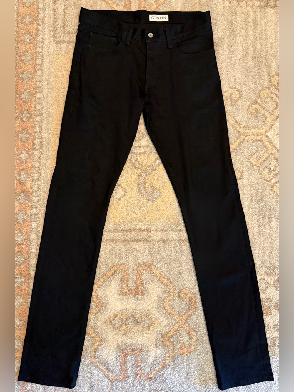 GUSTIN #220 Super Stretch 5 Pocket - Indigo x Black 34